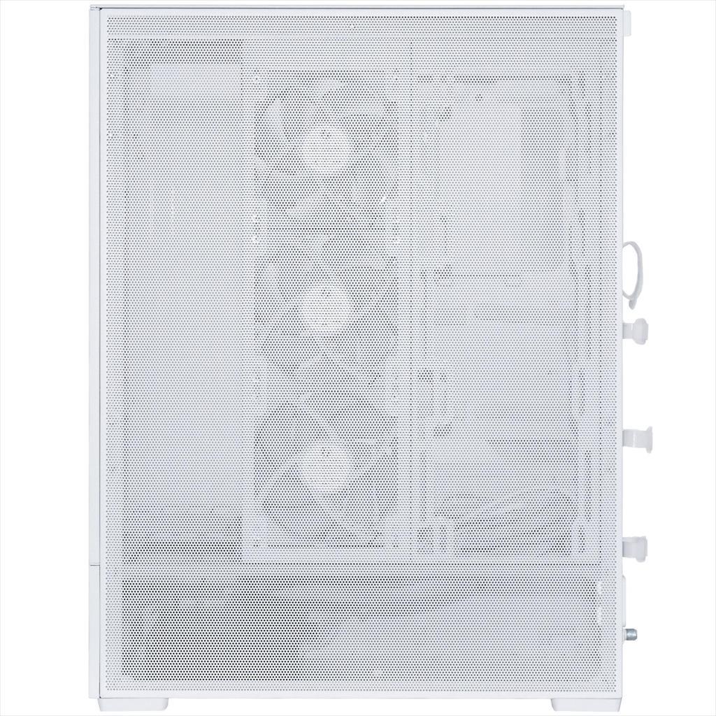 CASE LIAN LI ATX SUP01W WHITE, 3-side MESH, Small Tower w/ Tempered glass, dual ARGB STRIPS, PCIE 4.0 RISER, 3x 120mm PWM fans, USB 3.1 TYPE-C - Image 4