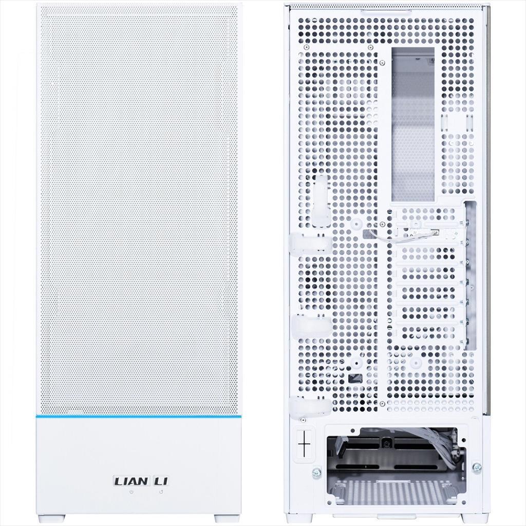 CASE LIAN LI ATX SUP01W WHITE, 3-side MESH, Small Tower w/ Tempered glass, dual ARGB STRIPS, PCIE 4.0 RISER, 3x 120mm PWM fans, USB 3.1 TYPE-C - Image 5