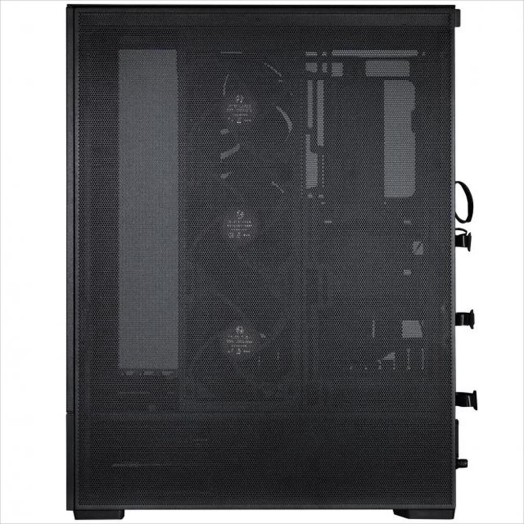 CASE LIAN LI ATX SUP01X BLACK, 3-side MESH, Small Tower w/ Tempered glass, dual ARGB STRIPS, PCIE 4.0 RISER, 3x 120mm PWM fans, USB 3.1 TYPE-C - Image 4