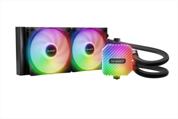Coolers cpu aio be quiet! light loop 240 2x120mm light wings lx 120mm argb pwm, w/reffil option, argb led on pump, w/argb hub, bw020