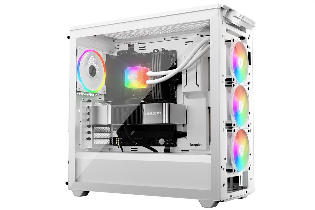 COOLERS CPU AIO BE QUIET! LIGHT LOOP 360 White, 3x120mm Light Wings LX 120mm ARGB PWM, w/REFFIL OPTION, ARGB LED on pump, w/ARGB HUB, BW023 - Image 2