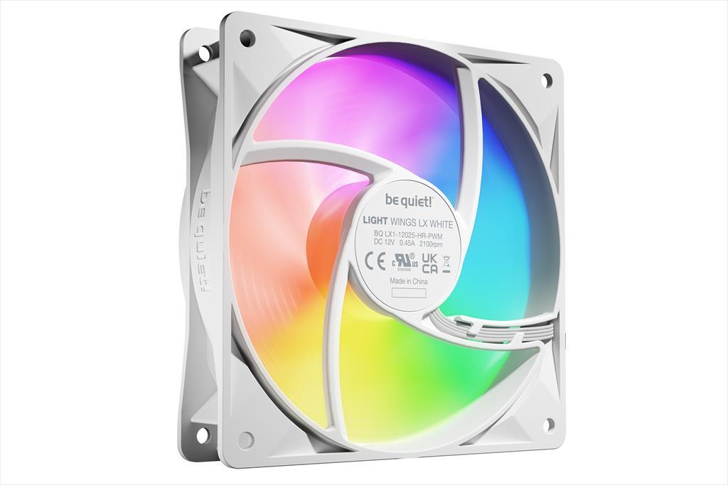 COOLERS CASE FAN 3x120mm BE QUIET! LIGHT WINGS LX PWM high-speed White 3-Pack 2.100rpm, rifle-bearing, BL125 - Image 4