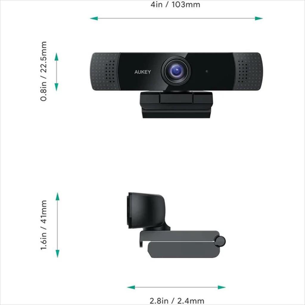 WEB CAMERA AUKEY PC-LM1E 2MP, 1080p USB, 30 fps, black - Image 2