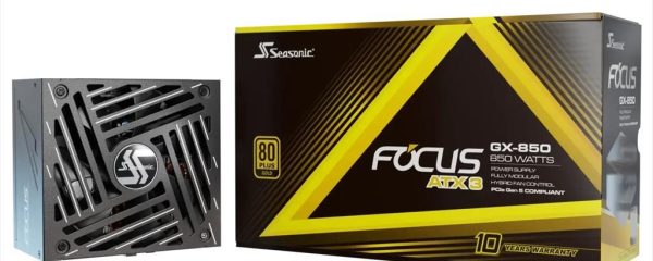 PSU 850W SEASONIC FOCUS GX-850 (2024) w/PCIE 5.0 80+ GOLD , Fully Modular, FOCUS GX-850-V4