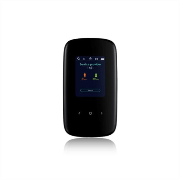 NET ROUTER WIRELESS 4G dual-band ZYXEL LTE2566-M634 Up to 300/50 Mbps, display, 10 hours continuous working hours, up to 32 users, BLACK