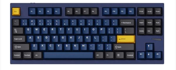 KEYBOARD MECHANICAL KEYCHRON LEMOKEY L4 QMK/VIA TKL, HS, AL FRAME, RGB, 2.4 GHz & BT, Keychron super Brown switch, Navy Blue, L4-J3