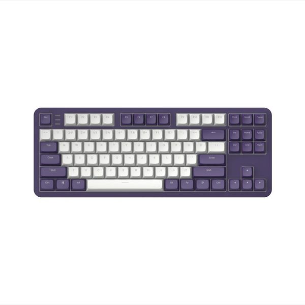 KEYBOARD MECHANICAL DARK PROJECT ALU87A VIOLET TKL RGB linear mechanical switches G3ms Sapphire ANSI layout