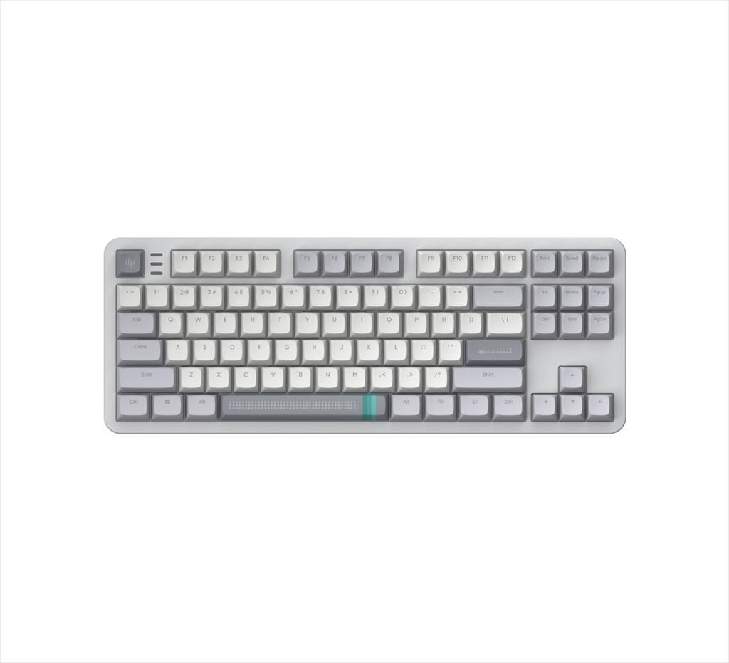 KEYBOARD MECHANICAL DARK PROJECT ALU87A DAYLIGHT TKL HS RGB linear mechanical switches G3ms Zircon, +4 switch +Keycap Language Set ANSI layout
