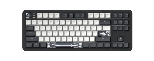 KEYBOARD MECHANICAL DARK PROJECT ALU87B BUSHIDO TKL HS RGB linear mechanical switches G3ms Moonstone- Pre-lubed, +4 switch +Keycap Language Set ANSI layout