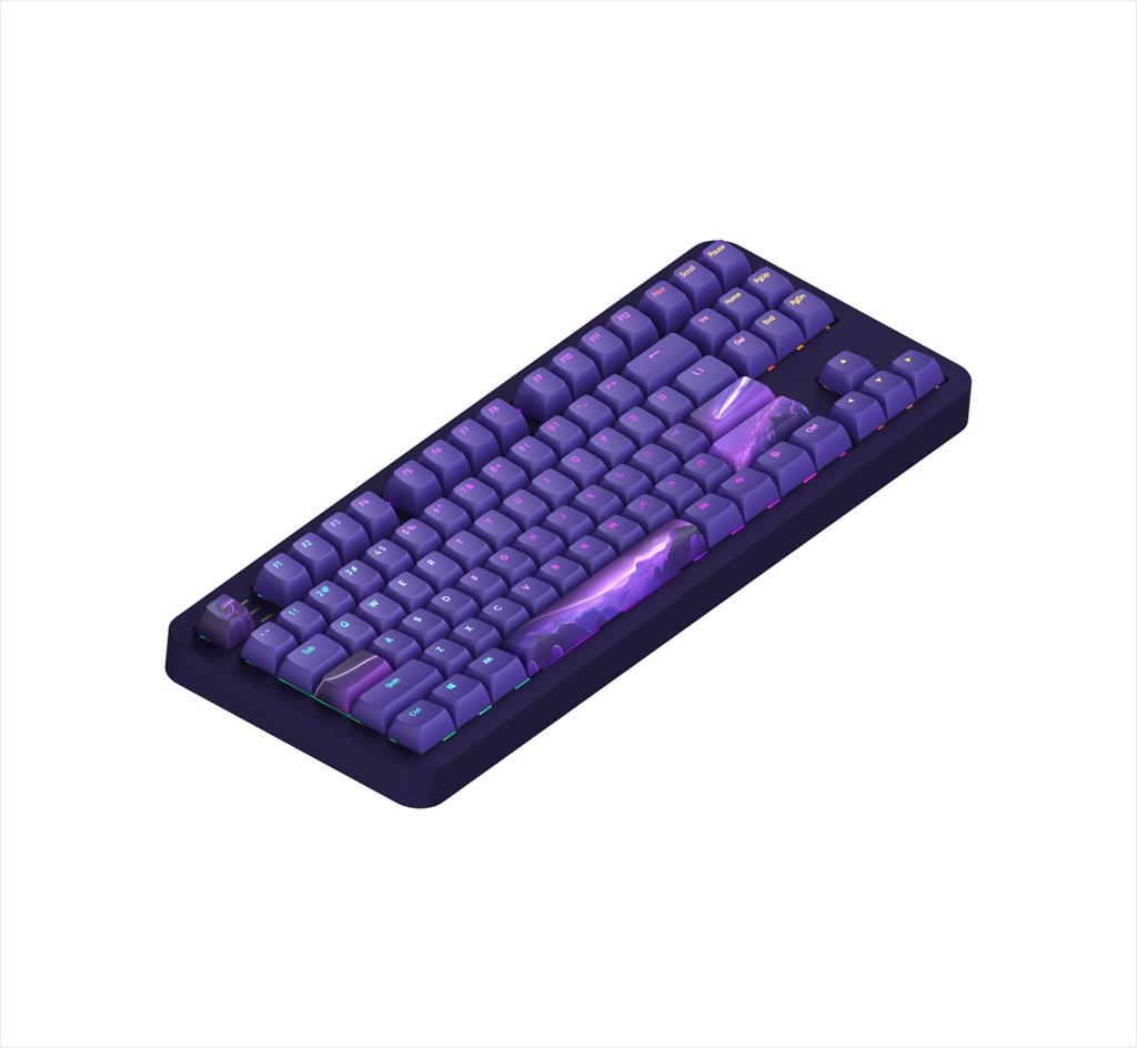 KEYBOARD MECHANICAL DARK PROJECT ALU87B CELESTIAL TKL HS RGB linear mechanical switches G3ms Voidstone — Silent, Pre-lubed, +4 switch +Keycap Language Set ANSI layout - Image 3