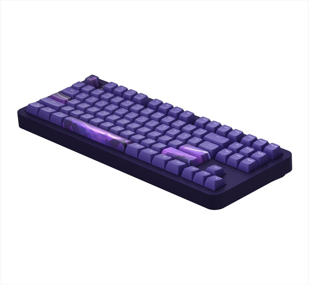 KEYBOARD MECHANICAL DARK PROJECT ALU87B CELESTIAL TKL HS RGB linear mechanical switches G3ms Voidstone — Silent, Pre-lubed, +4 switch +Keycap Language Set ANSI layout - Image 5