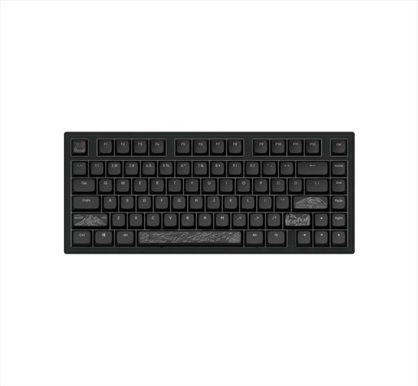 Keyboard mechanical dark project alu81a terra nostra black hs rgb linear mechanical switches g3ms moonstone- pre-lubed, +4 switch, coiled cable ansi layout