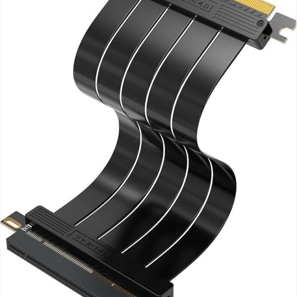 CABLE RISER EZDIY-FAB HIgh Speed PCIe x16 M To PCIe x16 F 200mm Gen 4.0, straight, black