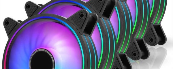 COOLERS CASE FAN 5x120mm EZDIY-FAB MOONLIGHT Black, PWM, 1800 RPM, w/PWM FAN HUB