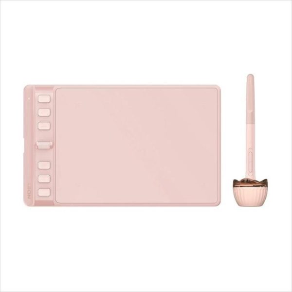 PEN TABLET HUION INSPIROY 2 S H641P 6.3"x3.9", USB-C, 6keys and Scroller, 8192 Levels, 5080 LPI, Pink