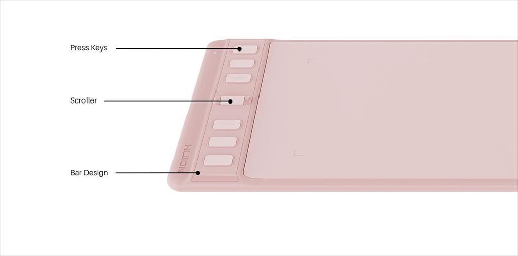 PEN TABLET HUION INSPIROY 2 S H641P 6.3"x3.9", USB-C, 6keys and Scroller, 8192 Levels, 5080 LPI, Pink - Image 5