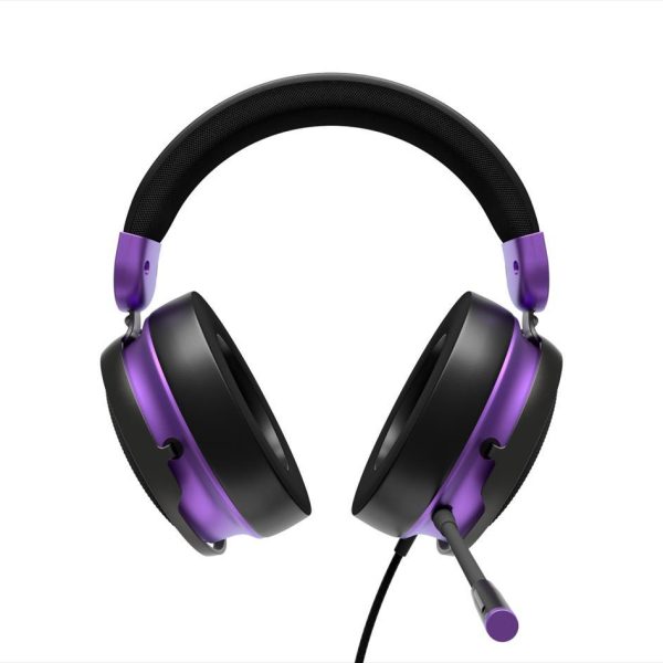 HEADPHONES DARK PROJECT Wired Gaming-Headset SONO w/Mic, 53mm neodymium driver, 1x3.5mm, Black/Violet
