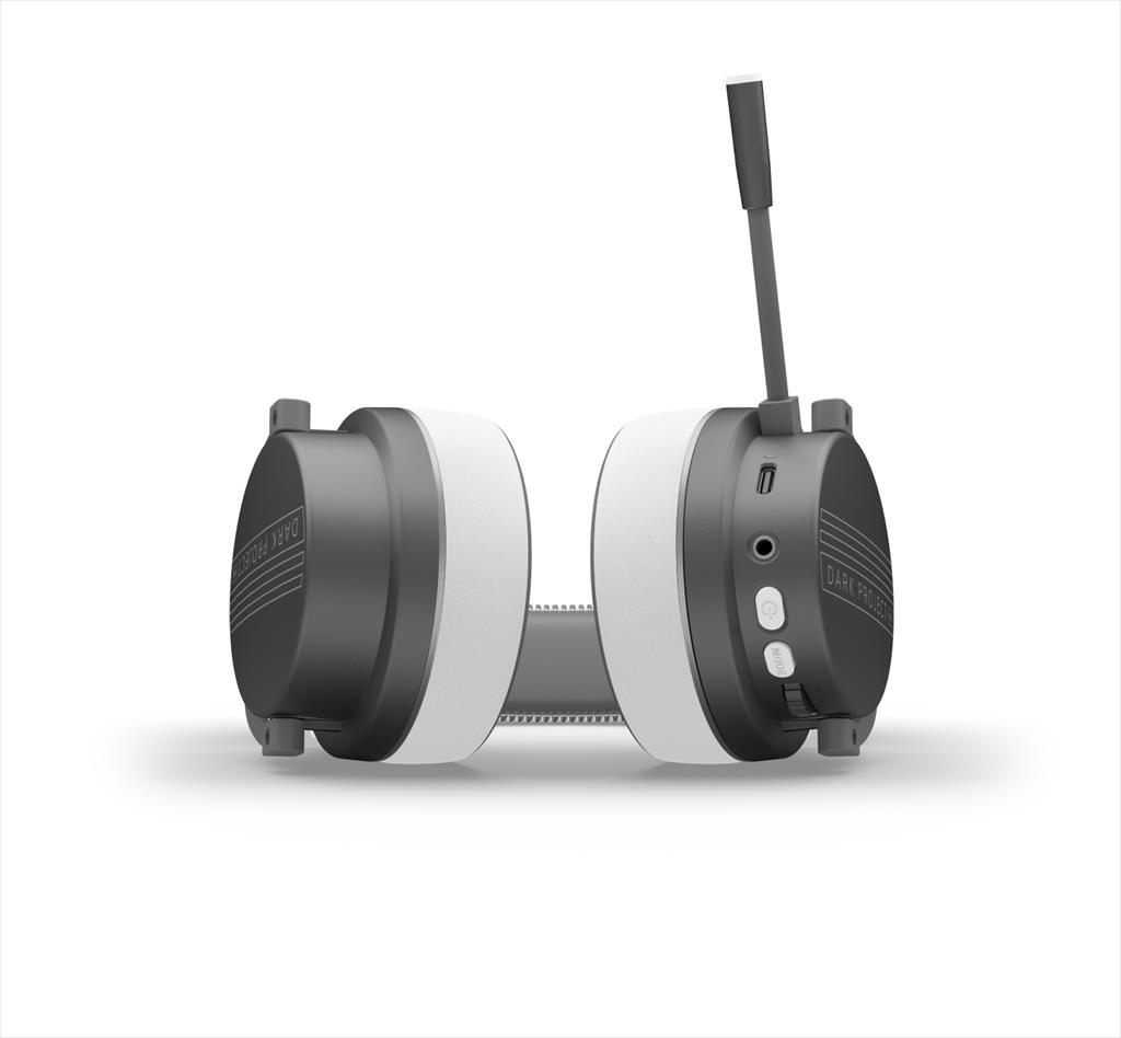 HEADPHONES DARK PROJECT Wireless (2.4GHz&BT) Gaming-Headset VEXO w/Mic, 50mm neodymium driver, Gray - Image 2