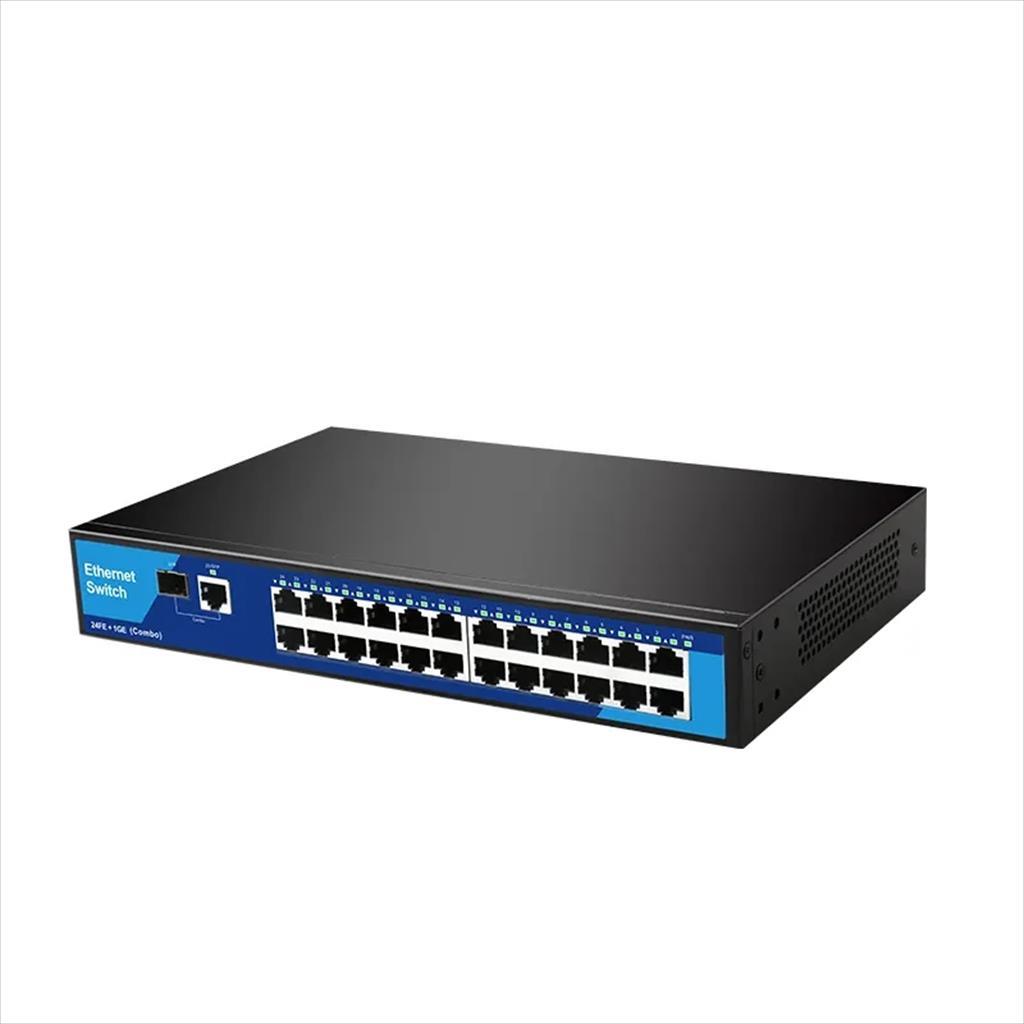 NET Switch DIEWU 24-port 10/100 + 1 10/100/1000 + 1xSFP TXE193 - Image 3