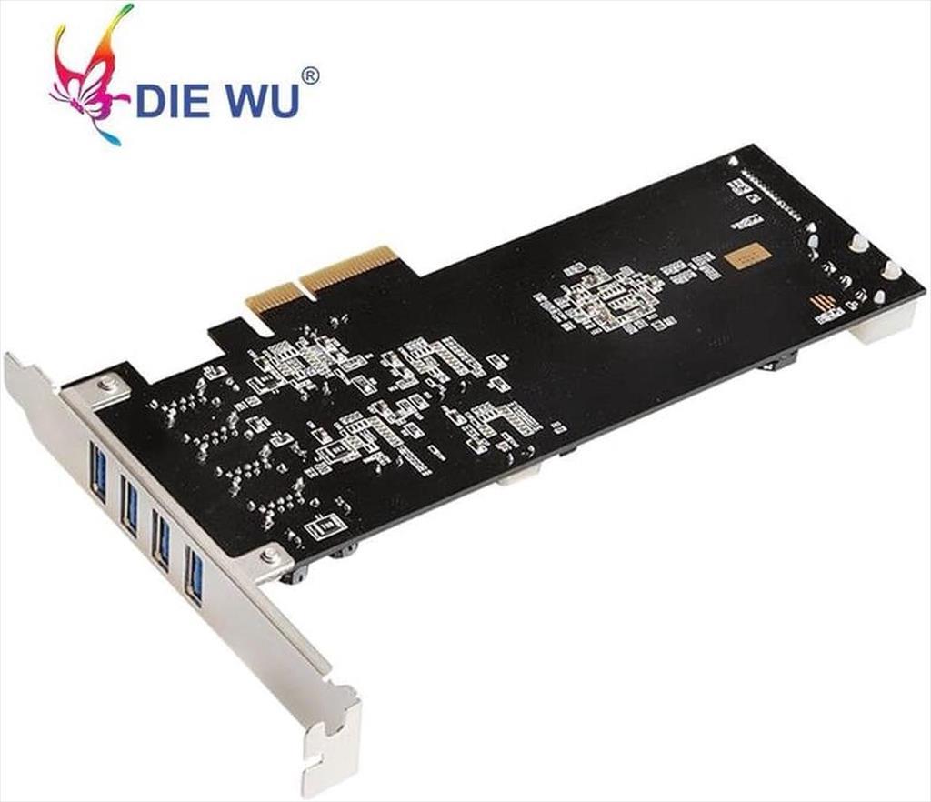 CONVERTOR PCI-E TO 4 X USB 3.0 DIEWU TXI058 Chipset:NEC, 20 GB/S (5GB on each port), LP - Image 5