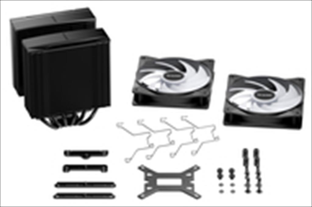 COOLERS CPU BE QUIET! PURE ROCK PRO 3 LX BLACK, 6 heatpipes 6mm, 2x Light Wings LX 120mm ARGB PWM fan, TDP 250W, BK043 - Image 5