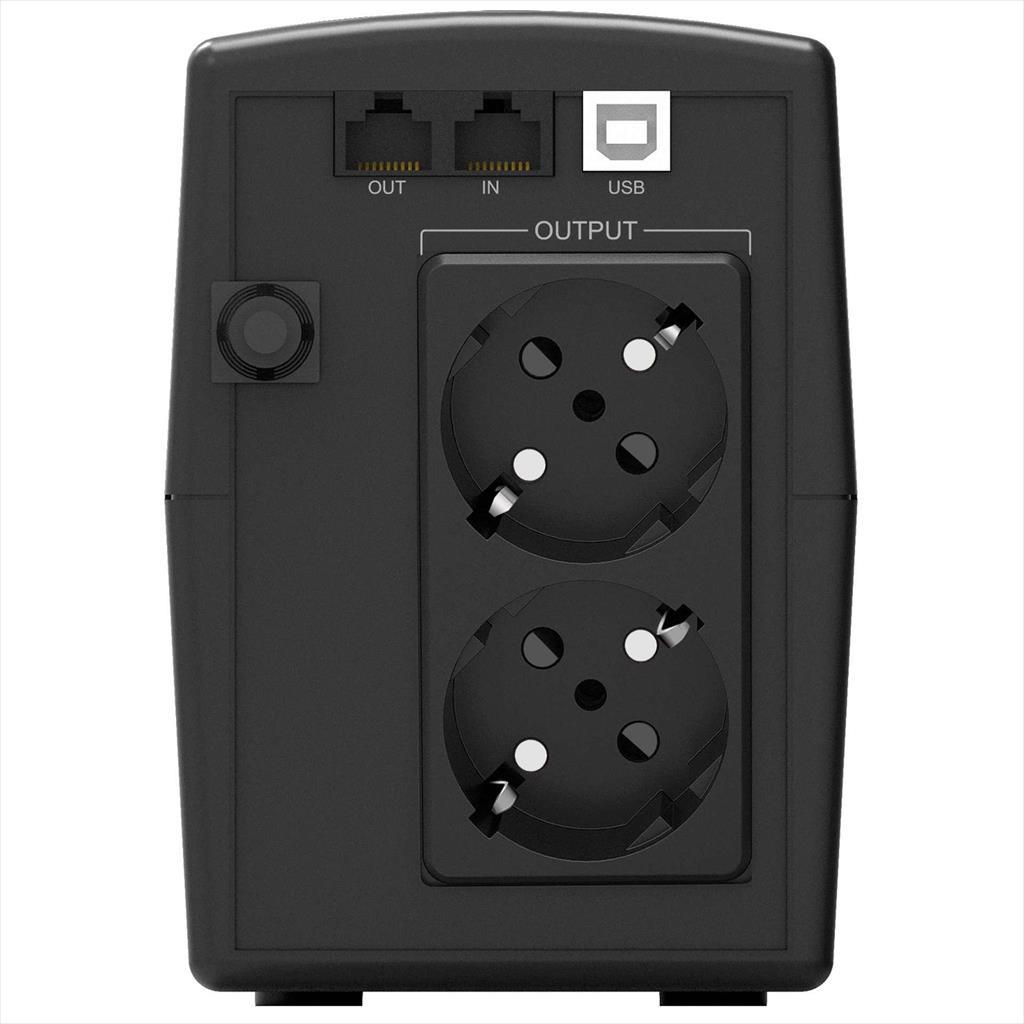UPS 800VA / 480W POWERWALKER BASIC VI 800 STL, 2xSHUKO, RJ-11, RJ-45, USB, HID, 10121073 - Image 3