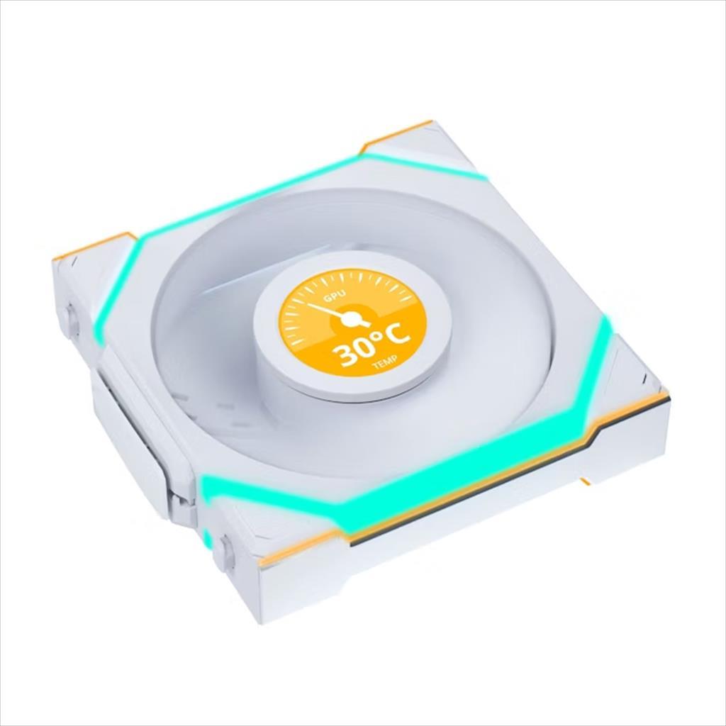 COOLERS CASE FAN 120mm LIAN LI UNI FAN SL Wireless LCD 120 Reverse Blade A-RGB PWM, White, 12RSLLCD1W1W - Image 3