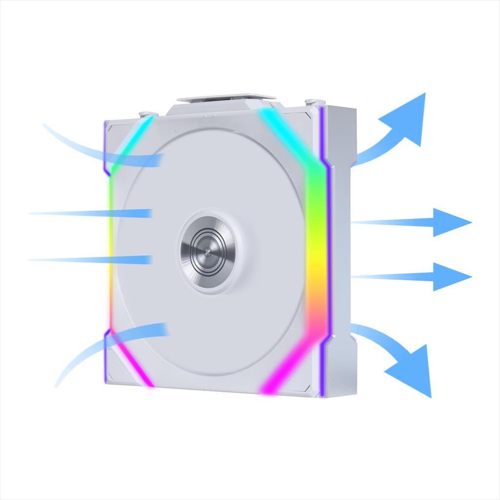 COOLERS CASE FAN 120mm LIAN LI UNI FAN SL Wireless 120 A-RGB PWM, White, 12SL1W1W - Image 2