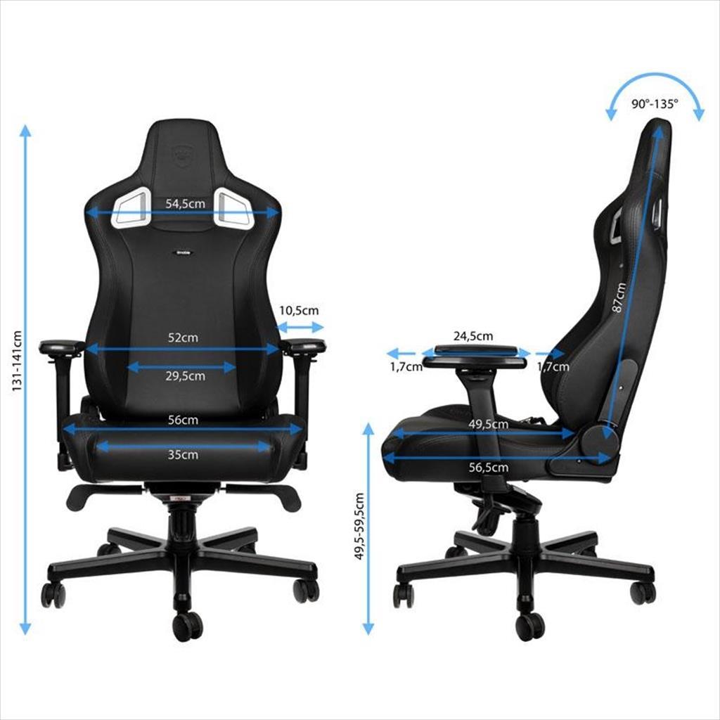 GAMING CHAIR NOBLECHAIRS EPIC BLACK EDITION NBL-PU-BLA-004 - Image 4