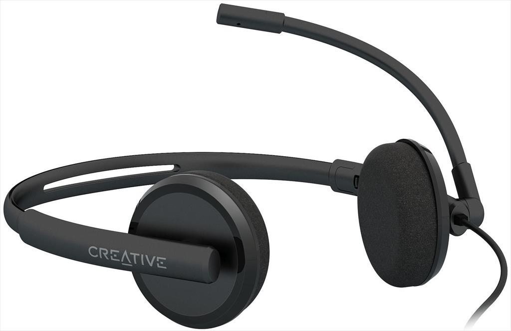 HEADPHONES CREATIVE HS-220 USB w/Noise-cancelling Mic, Inline Remote, 51EF1070AA001 - Image 3