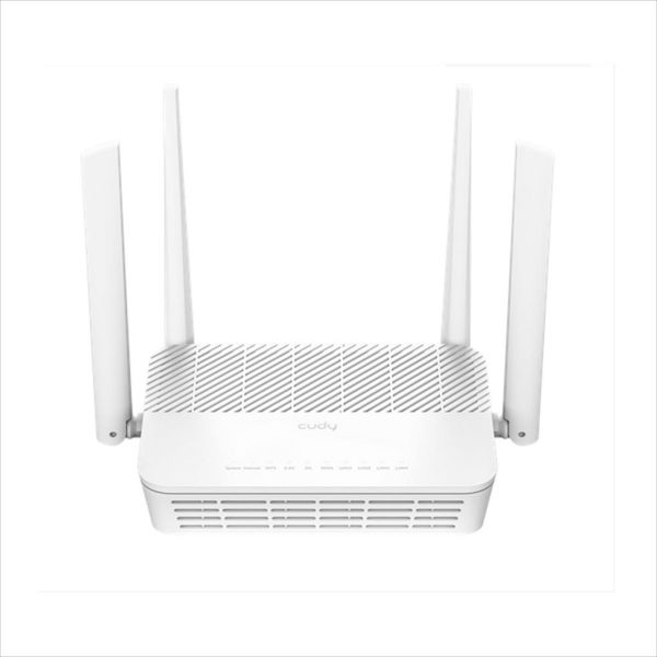 NET ROUTER WIRELESS DUAL BAND Wi-Fi 6 AX3000 CUDY WR3000H, w/4 antennas, 1x WAN 2,5G port, 4x LAN 100/1000 ports
