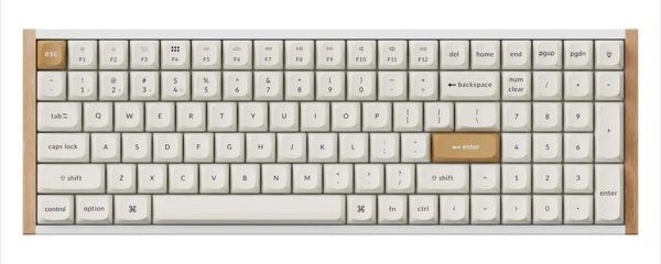 KEYBOARD WIRELESS MECHANICAL KEYCHRON K4 HE Special Edition, HS, RGB LED, Full Size, Gateron Double-Rail Magnetic Switch, OSA PBT, White, K4H-Q1