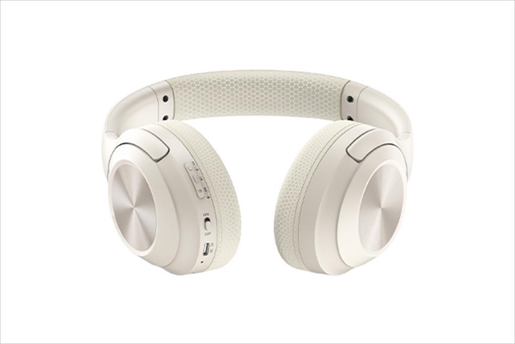 HEADPHONES WIRELESS A4TECH, Bluetooth w/microphone, Beige BH220 - Image 4