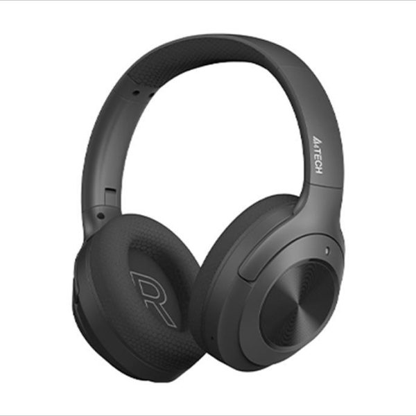 HEADPHONES WIRELESS A4TECH, Bluetooth w/microphone, Black BH220