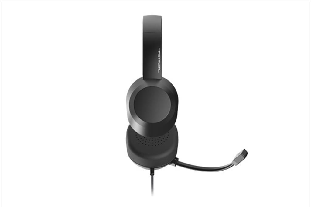 HEADPHONES A4TECH Fstyler FH150U USB-A, microphone, volume control, Black - Image 2