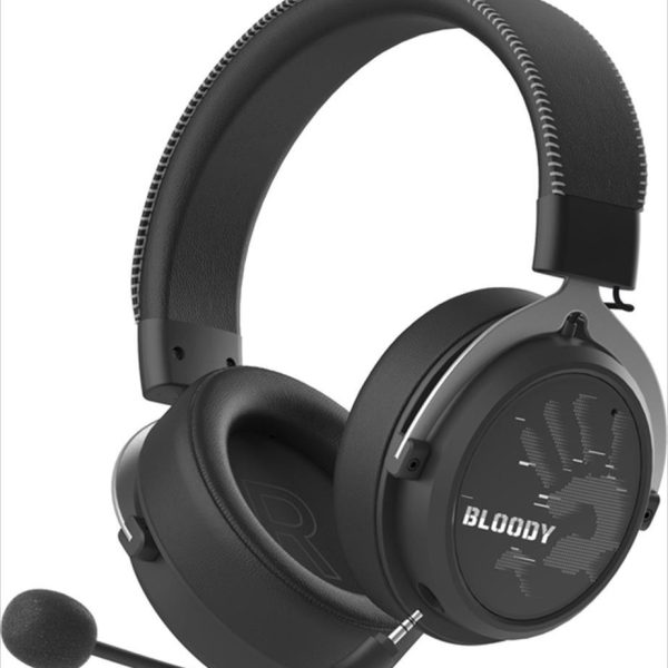 HEADPHONES WIRELESS A4TECH MR590 Bloody Gaming, Detachable mic, RGB, 3.5mm/2.4G,BT 5.3 w/Extension Dock, Sports Black