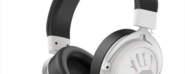 HEADPHONES WIRELESS A4TECH MR590 Bloody Gaming, Detachable mic, RGB, 3.5mm/2.4G,BT 5.3 w/Extension Dock, Sports White