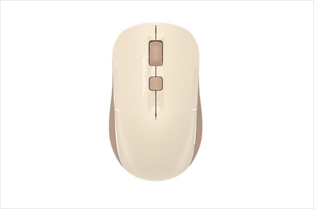 MOUSE WIRELESS USB A4TECH FSTYLER FB26CS Air2 Silent, w/Bluetooth (3 device), Cafe Latte