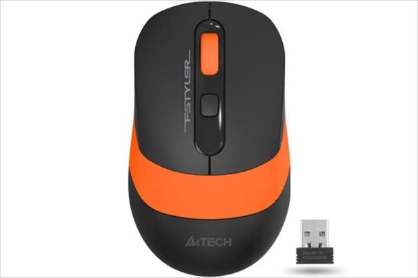 Mouse wireless usb a4tech fstyler fg10s silent, orange
