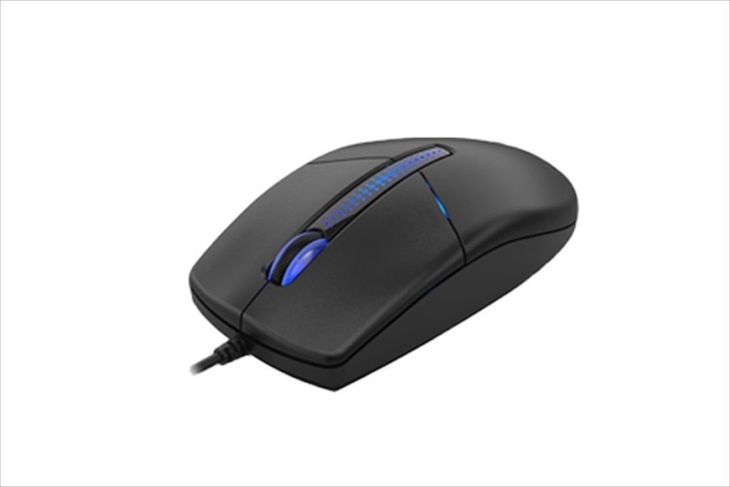 MOUSE WIRED USB A4TECH N-530S Silent, LED Illumination, Black - Image 2