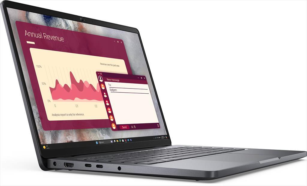 NOTEBOOK 14" DELL PRO14 Intel Core 5 120U/8GB RAM DDR5 5600Mhz/ 512 GB SSD M.2 NVMe/FULLHD+ (16:10) IPS/BT/Backlit KB/Thunderbolt 4/RJ45/PC14250 - Image 2