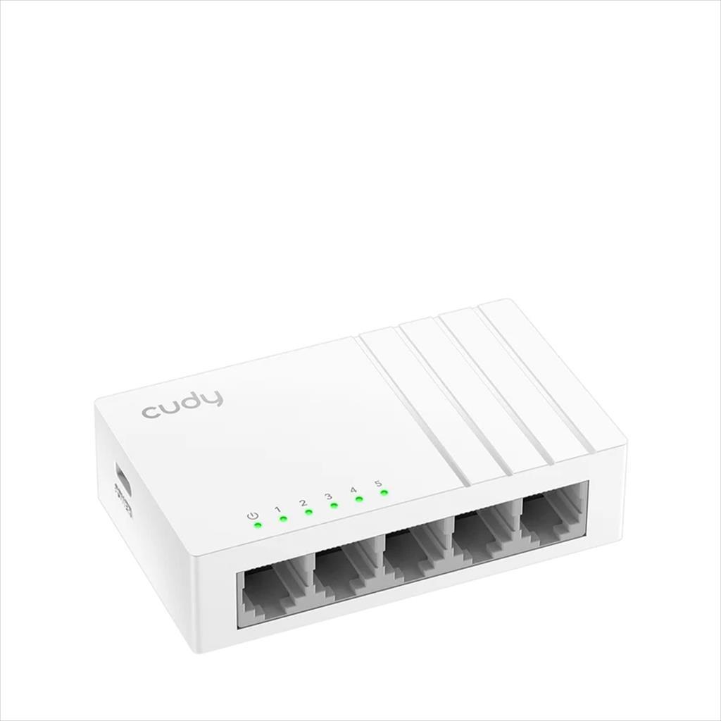 NET Switch CUDY 5-port Gigabit GS105U Type-C power, plastic - Image 2