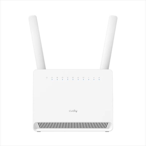 NET ROUTER WIRELESS  DUAL BAND AX3000 CUDY LT15E 4G Fast Wifi 6 w/ 2 antennas, x1 GIGABIT WAN port, x4 GIGABIT LAN ports, WHITE