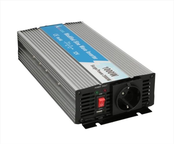 Car power voltage converter extralink opim-1000w 12v>230v 1000w/2000w, w/usb ,ex.18136