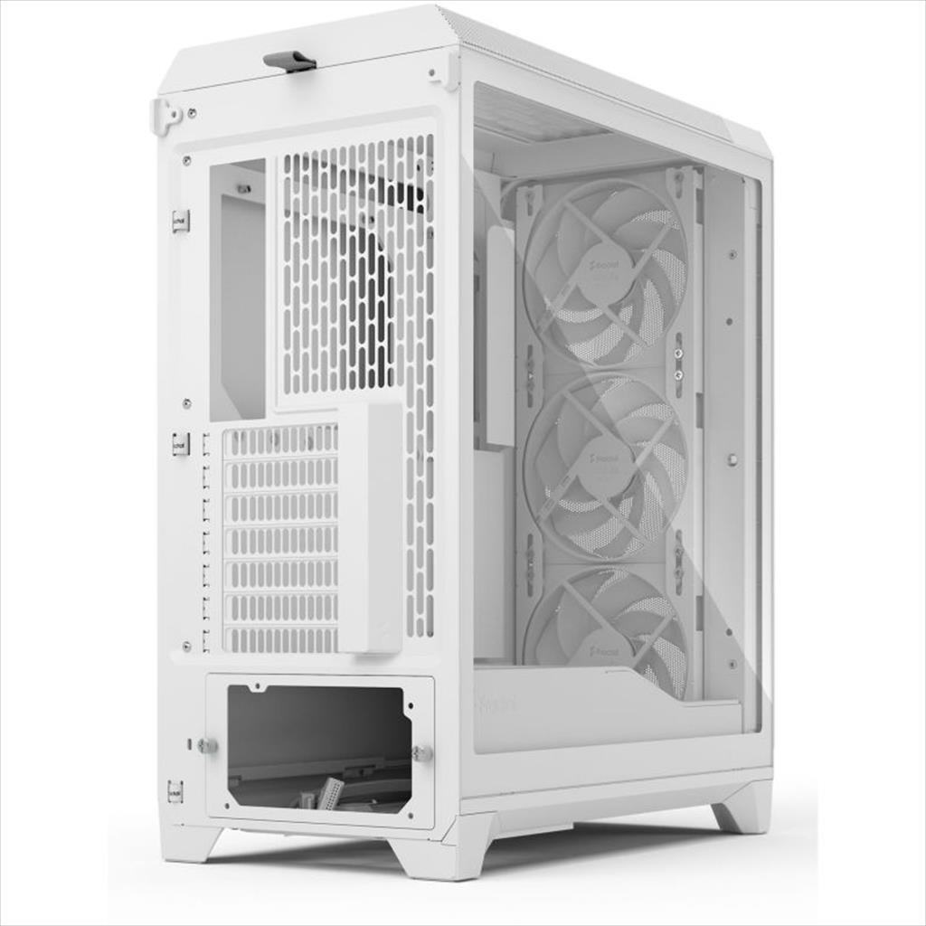 CASE FRACTAL DESIGN E-ATX Mid-Tower MESHIFY 3 WHITE, 3x140mm Momentum fans, w/WINDOW, TG Clear Tint, Front Mesh, FD-C-MES3A-04 - Image 3