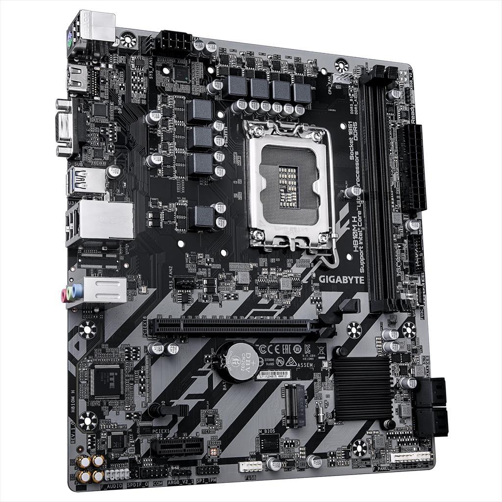 MB 1851 H810M-H ASROCK, 2xDDR5 6400MHz, M.2, HDMI, PCIex16 4.0, PCIex1, 4xSATAIII, 4xUSB3.2Gen1, 7.1 ChannelsMB 1851 H810M-H ASROCK, 2xDDR5 6400MHz, M.2, HDMI, PCIex16 4.0, PCIex1, 4xSATAIII, 4xUSB3.2Gen1, 7.1 Channels - Image 3