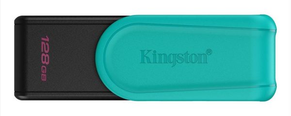USB Flash Drive 3.2 Gen1 128GB KINGSTON DATA TRAVELER EXODIA S, Black/Blue, DTXS/128GB