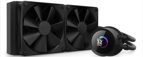 COOLERS CPU AIO NZXT Kraken 240, 2x120mm F120P fans, w/1.54" LCD display, RL-KN240-B1, matte black