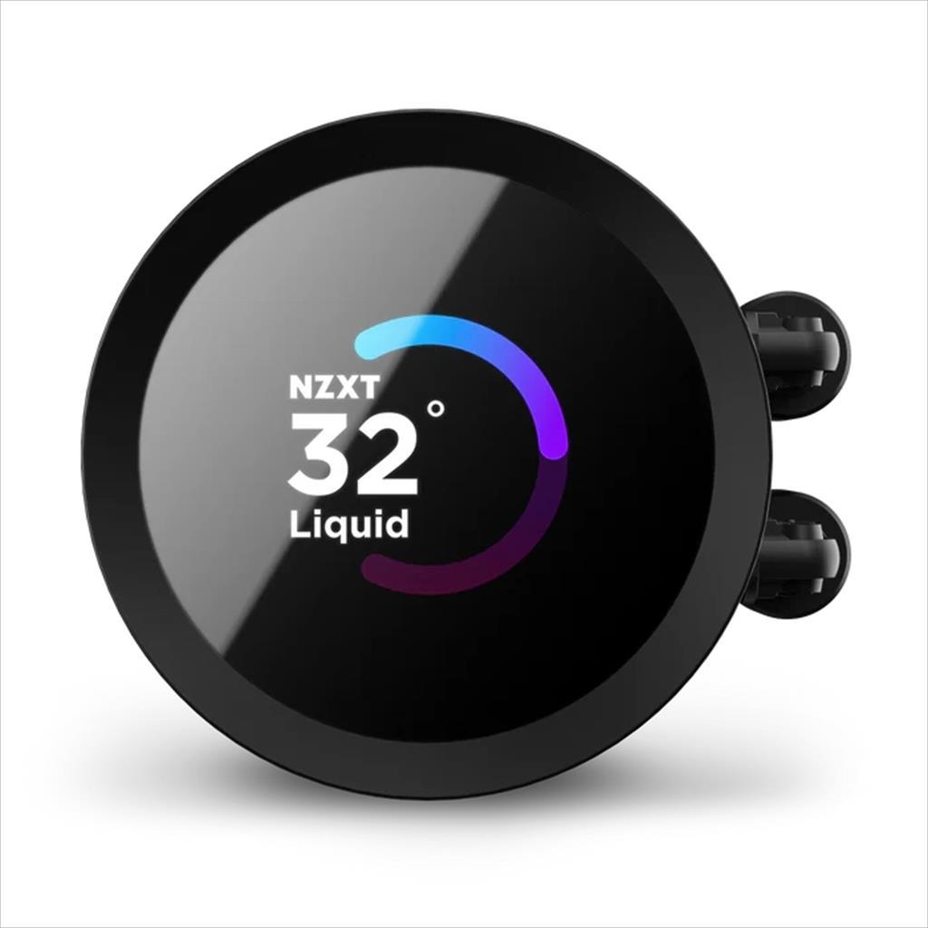COOLERS CPU AIO NZXT Kraken 240, 2x120mm F120P fans, w/1.54" LCD display, RL-KN240-B1, matte black - Image 3