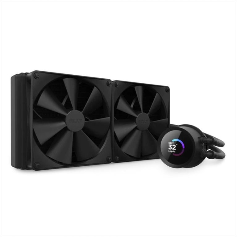 COOLERS CPU AIO NZXT Kraken 280, 2x140mm F140P fans, w/1.54" LCD display, RL-KN280-B1, matte black